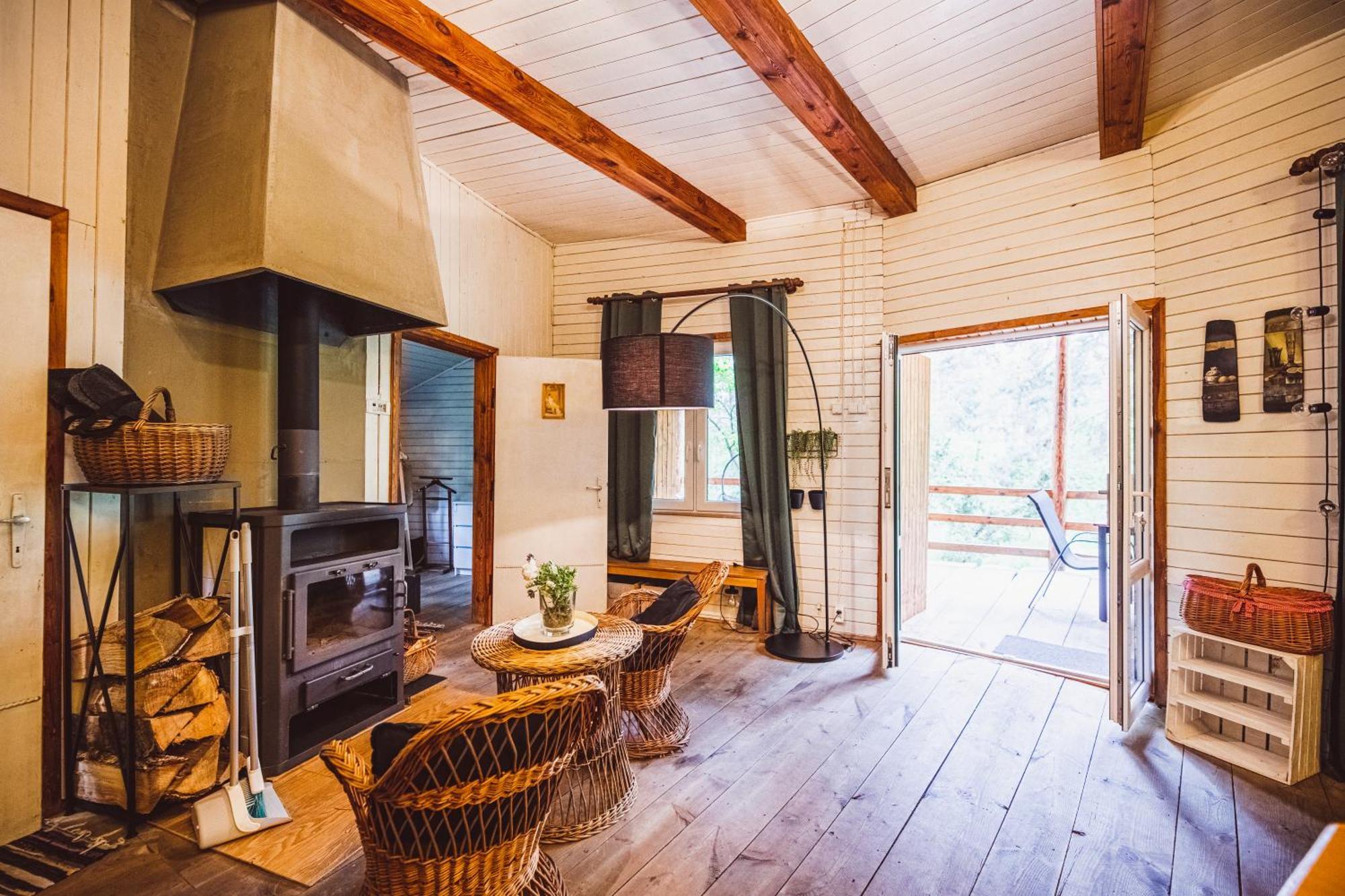 Cozy Nature Retreat With Patio Fireplace Garden Maciejowice Exterior foto